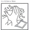 Servetėlė drėgna vienkartinė rankų valymui KOMPAKT 2vnt(12,5cmx18cm)