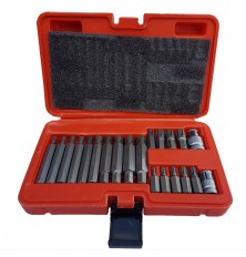 Antgalių rinkinys | 10 mm (3/8") storis | Spline (Ribe) | 21 vnt