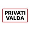 Plastikinė lentelė "Privati valda" 100x180mm