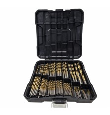 Grąžtų metalui rinkinys | HSS 4241 | titano nitridas | 1 - 10 mm | 107 vnt