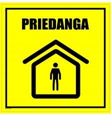 Plastikinė lentelė "PRIEDANGA " 300x300mm