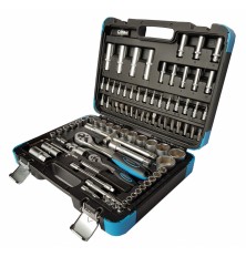 Galvučių ir raktų komplektas 94dalių 1/4"+1/2"