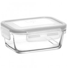 Dėžutė stiklinė su dangčiu 400ml 13x9.5x6cm