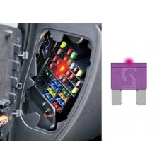 Saugikliai MAXI su LED įtampos indikacija 7vnt