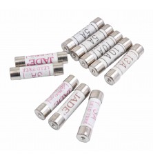 Saugiklių keramikinių auto rinkinys 25mm 10vnt BS1362