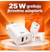 Greitojo įkrovimo adapteris HC175 25 W