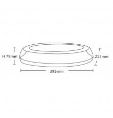 Švyturėlis 12/24V 32LED 395X215X79MM R65 ovalus