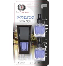 Gaiviklis auto FRESCO 1+2papildymai (3x8ml)BLACK NIGHT